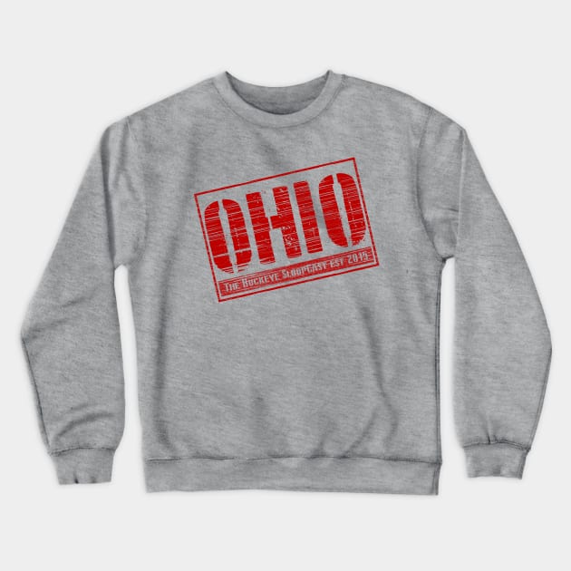 Distressed Ohio Crewneck Sweatshirt by SloopCast